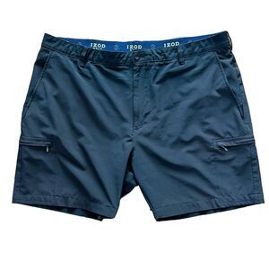 Izod Golf Mens Black Shorts